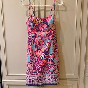 Lilly Pulitzer Pink and Blue Floral Dress
